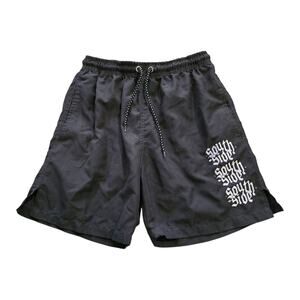 Southside Skate Shop Black Water Shorts Men SZ S Southside Icon Embroidered